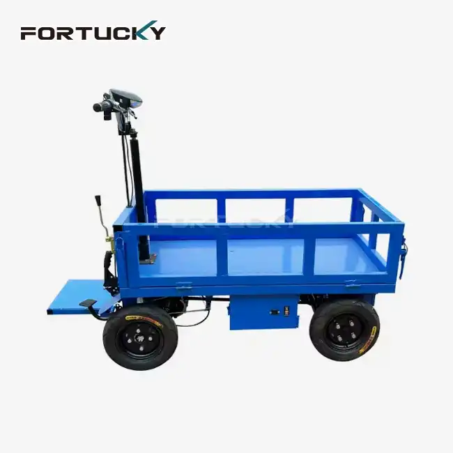 Electric Flatbed Trolley For Smart And Efficient Material Transport